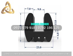 Gioăng Cao Su Ronova Hàng Thương Mại Chữ U 23x23x9