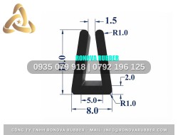 Gioăng Cao Su Ronova Phân Phối Sỉ Lẻ Chữ U 8x14x5