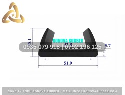 Gioăng Cao Su Ronova Phục Vụ Dự Án Chữ U 51.9x25.1x42.8