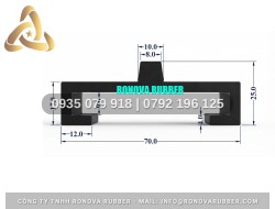 Gioăng Cao Su Thường Đáp Ứng Nhanh Chữ U 70x25x4