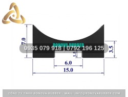 Ron Cao Su Chất Lượng Cao Chữ U 15x7x6