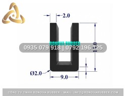Ron Cao Su Chế Tạo Kỹ Lưỡng Chữ U 9x15x5