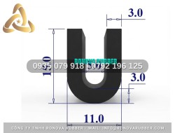 Ron Cao Su Chính Hãng Chữ U 11x15x5