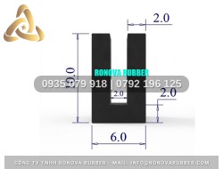 Ron Cao Su Đạt Chuẩn Chữ U 6x10x2