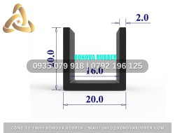 Ron Cao Su Gia Công Kỹ Thuật Chữ U 20x20x16