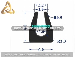Ron Cao Su Gia Công Trực Tiếp Chữ U 6x8x3