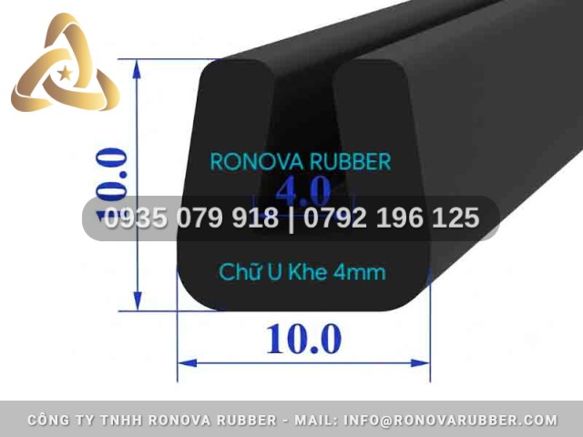 Ron Cao Su Giao Hàng Toàn Quốc Chữ U 10x10x4