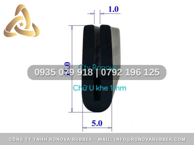 Ron Cao Su Quy Cách Chuẩn Chữ U 5x15x1