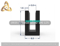 Ron Cao Su Thiết Kế Đạt Chuẩn Chữ U 6x10x3