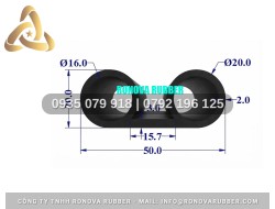 Ron Cao Su Thường Chính Hãng Chữ U 50x20x3