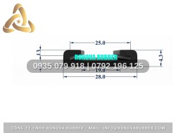 Ron Cao Su Thường Phục Vụ Dự Án Chữ U 28x4.3x25