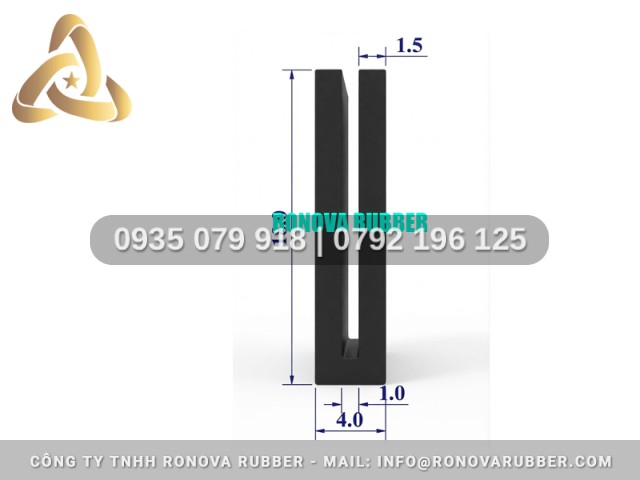 Ron Cao Su Tiêu Chuẩn Chữ U 4x18x1
