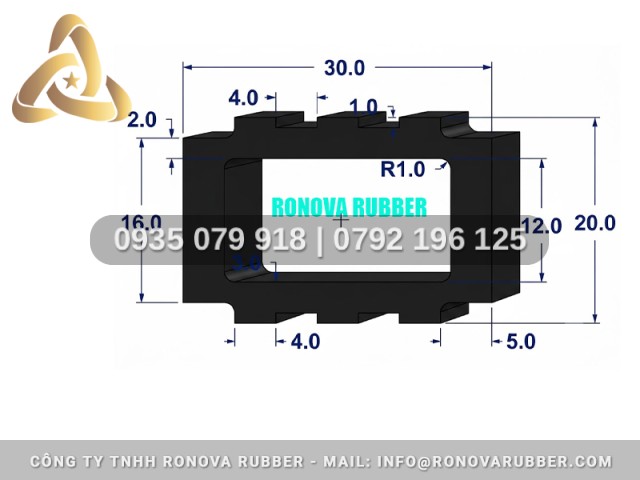 Cửa nhôm gioăng cao su EPDM