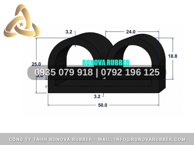 Gioăng cửa sắt cao su EPDM