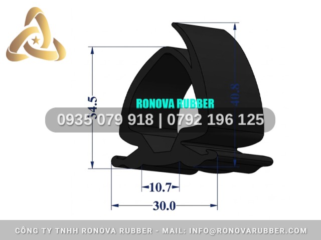 Gioăng cửa sofa chất liệu cao su