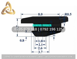 Gioăng cửa sofa từ cao su Ronova