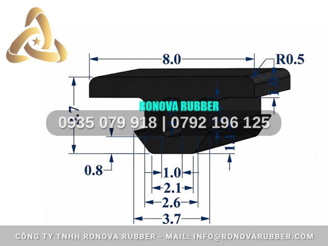 Gioăng cửa sofa từ cao su Ronova