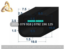 Ron cao su EPDM cửa sắt