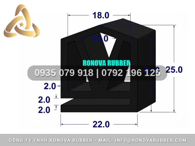 Ron cửa nhôm chất liệu thiên nhiên