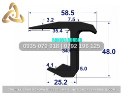 Gioăng cửa thùng đông lạnh và thùng kín của cao su Ronova 48x58.5