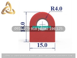 Gioăng silicon dùng cho tủ sấy chữ D 15x18