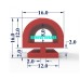 Gioăng silicon Ronova an toàn thực phẩm chữ D 12x16x2