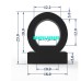 Gioăng silicon Ronova tủ sấy chữ D 18x23x5