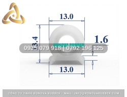 Ron silicon lò nướng chữ D 13x14.3x1.6