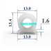 Ron silicon lò nướng chữ D 13x14.3x1.6