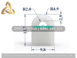 Ron silicon nồi áp suất công nghiệp chữ D 9.8x12.7x2.9