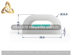 Ron silicon tủ sấy chữ D 30x15x3