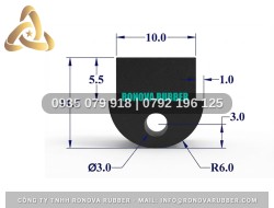 Ron tủ hấp cơm công nghiệp từ silicon Ronova chữ D 10x11.5x3