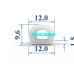 Silicon nồi hấp an toàn thực phẩm chữ D 12x9.6x1.5