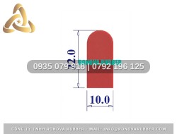 Silicon nồi sấy an toàn thực phẩm chữ D 10x22
