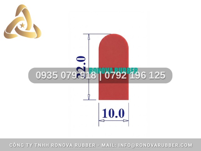 Silicon nồi sấy an toàn thực phẩm chữ D 10x22