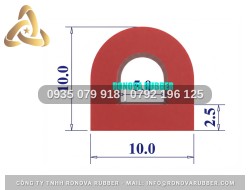 Silicon Ronova nồi áp suất công nghiệp chữ D 10x10x2.5