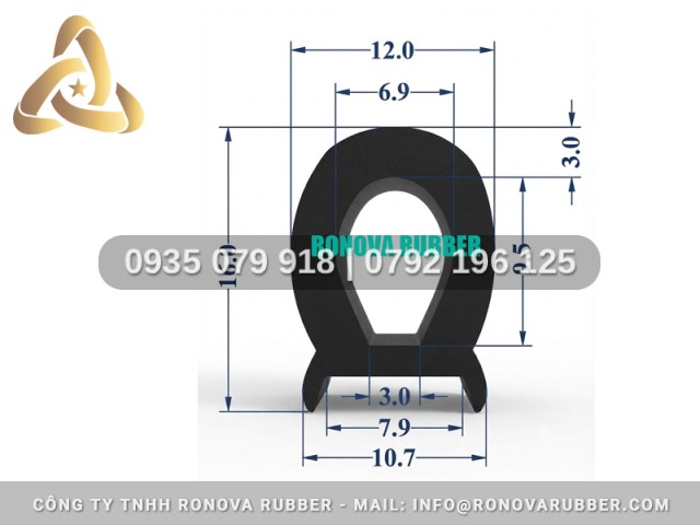 Silicon Ronova nồi hấp chữ D 10.7x16x3