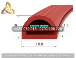 Gioăng an toàn thực phẩm silicon nồi hấp chữ E 18x12x2