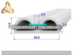 Gioăng nồi sấy chất liệu silicon chữ E 40x14x2