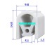 Gioăng silicon an toàn thực phẩm chữ E 9.8x14x1.3