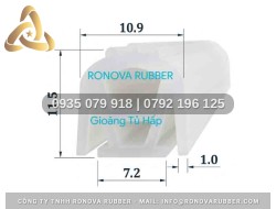 Gioăng silicon chữ E 7.2x11.5x1