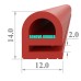 Gioăng silicon Ronova chữ E 12x14x2