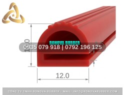 Gioăng silicon Ronova tủ hấp cơm công nghiệp chữ E 12x10x1.5