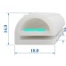 Ron gioăng silicon thiết bị tủ sấy chữ E 18x14x2