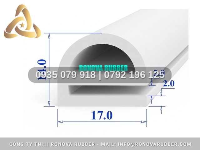 Ron nồi sấy bằng silicon chữ E 17x14x2