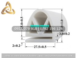 Ron nồi sấy silicon an toàn thực phẩm chữ E 27.5x30x2
