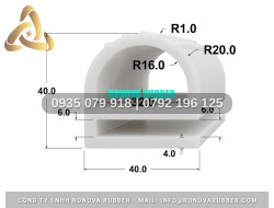 Ron silicon nồi hấp an toàn thực phẩm chữ E 40x40x4