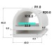 Ron silicon nồi hấp an toàn thực phẩm chữ E 40x40x4