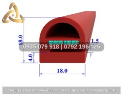 Ron silicon Ronova lò nướng chữ E 18x18x1.5