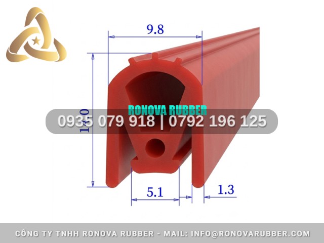 Ron silicon Ronova nồi hấp chữ E 9.8x14x5.1